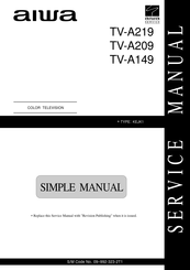 Aiwa TV-A209 Manual