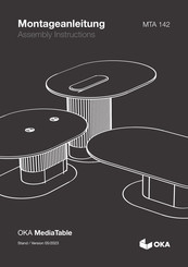 Oka MediaTable MTA 142 Assembly Instructions Manual