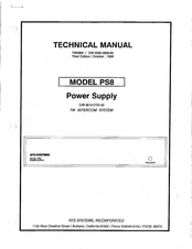 RTS Systems PS8 Technical Manual