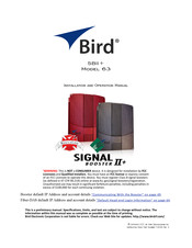 BIRD Signal Booster II+ Installation And Operation Manual