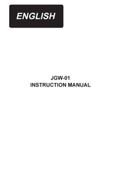 JUKI JGW-01 Instruction Manual