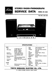 Toshiba SX-150C Service Data