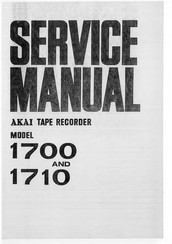 Akai 1700 Service Manual