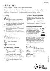 Clas Ohlson WX-P-31VLED44-150WW-1 Quick Start Manual