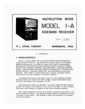 R.L.DRAKE 1-A Instruction Book