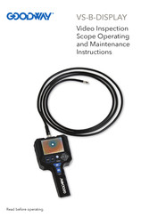 Goodway VS-B-DISPLAY Operating And Maintenance Instructions Manual