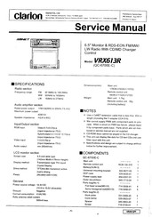 Clarion VRX613R Service Manual