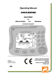 Amazone Amatron+ Operating Manual