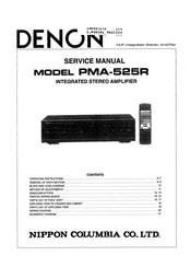 Nippon Columbia DENON PMA-525R Service Manual