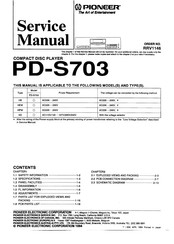 Pioneer PD-S703 Service Manual