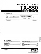 Yamaha TX-550 Service Manual