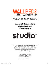Wallbeds Australia Studio Alpha WallBed Assembly Instructions Manual