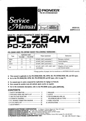 Pioneer PD-Z84M Service Manual