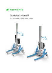 Pronomic Lift & Drive 90PRX Operator's Manual