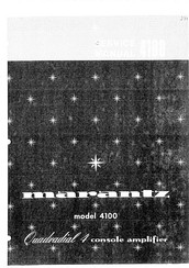 Marantz 4100 Manual