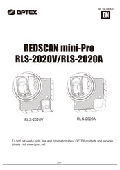 Optex RLS-2020A Installation Instructions Manual