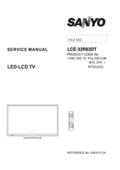 Sanyo LCE-32R83DT Service Manual