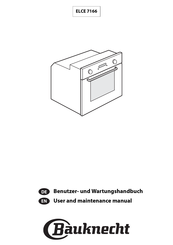 Bauknecht ELCE 7166 User And Maintenance Manual
