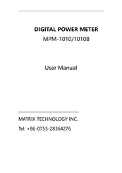 MATRIX TECHNOLOGY MPM-1010B User Manual