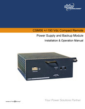 Alpha Technologies CSM56 Installation & Operation Manual