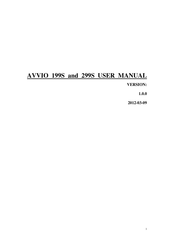 Avvio 299S User Manual