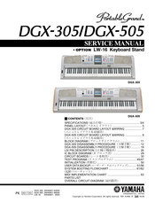 Yamaha Portable Grand DGX-305 Service Manual
