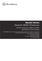 SilverStone Gemini 800C Platinum Manual