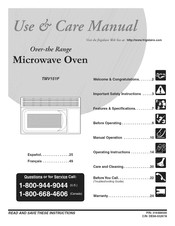 Electrolux TMV151F Use & Care Manual
