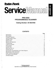 Radio Shack Pro-2035 Service Manual