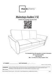 Mainstays Auden 3 SE Assembly Instructions Manual