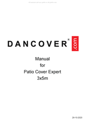 Dancover Patio Cover Expert 3x5m Manual