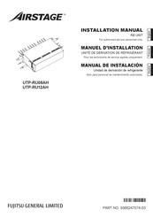 Fujitsu AIRSTAGE UTP-RU12AH Installation Manual