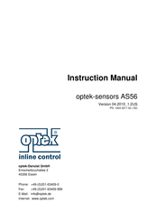 Optek AS16 Instruction Manual