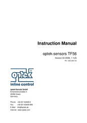Optek TF56 Instruction Manual