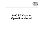 ASTEC JCI 1400 RA Operation Manual