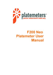 Platemeters F200 Neo User Manual