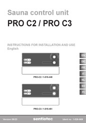 Sentiotec 1-015-451 Instructions For Installation And Use Manual