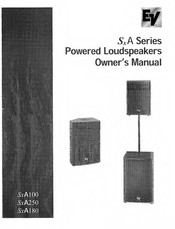 Electro-Voice SxA100 Owner's Manual