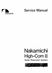 Nakamichi High-Com II Service Manual