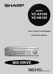Sharp VC-H610X Operation Manual