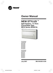 Trane New Stylus MCX 512 GB Owner's Manual