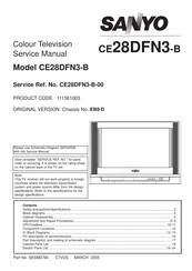 Sanyo CE28DFN3-B Service Manual