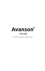 Avanson VN-500 Instruction Manual