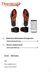 Thermrup HI616-BLU Instruction Manual