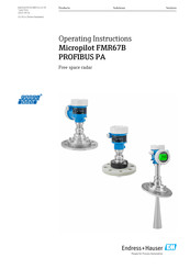 Endress+Hauser Micropilot FMR67B Operating Instructions Manual