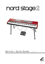 Clavia nord stage 2 Service Quick Manual