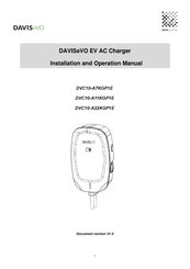 DAVIS eVODVC10-A11KGP1E Installation And Operation Manual