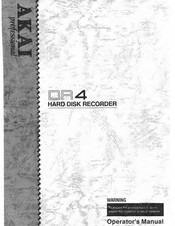 Akai DR 4 Owner's Manual