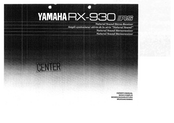 Yamaha RX-930 Owner's Manual