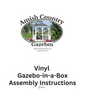 Amish Country Gazebos Vinyl Assembly Instructions Manual